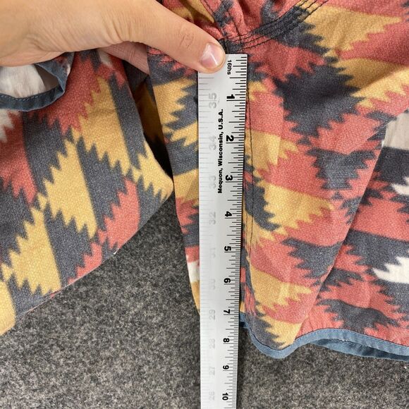 Reef Swim Trunks Shorts Men M Medium Blue Geometric Mid Rise Boardshorts Pull On - Picture 7 of 9